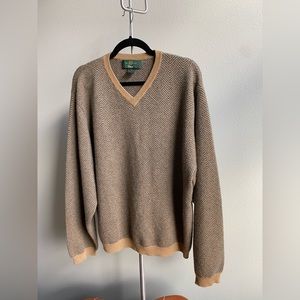Orvis Cashmere V neck Sweater - Sz.L
